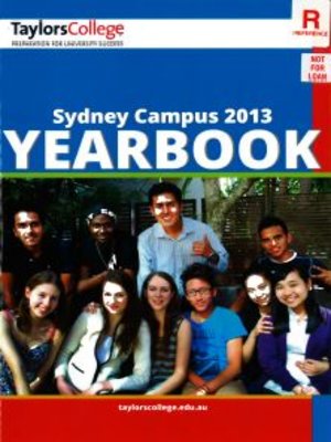 cover image of Taylors College Sydney Campus Yearbook 2013